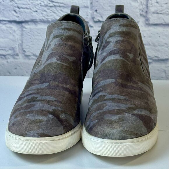 Susina Wedge Camouflage slip on Blue/Gray Size 7M - Picture 5 of 7